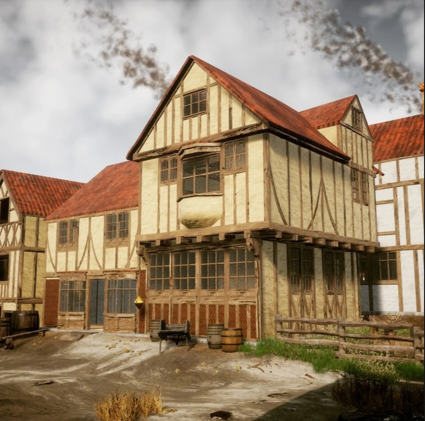 Buildings with character in the Hereford 1642 game